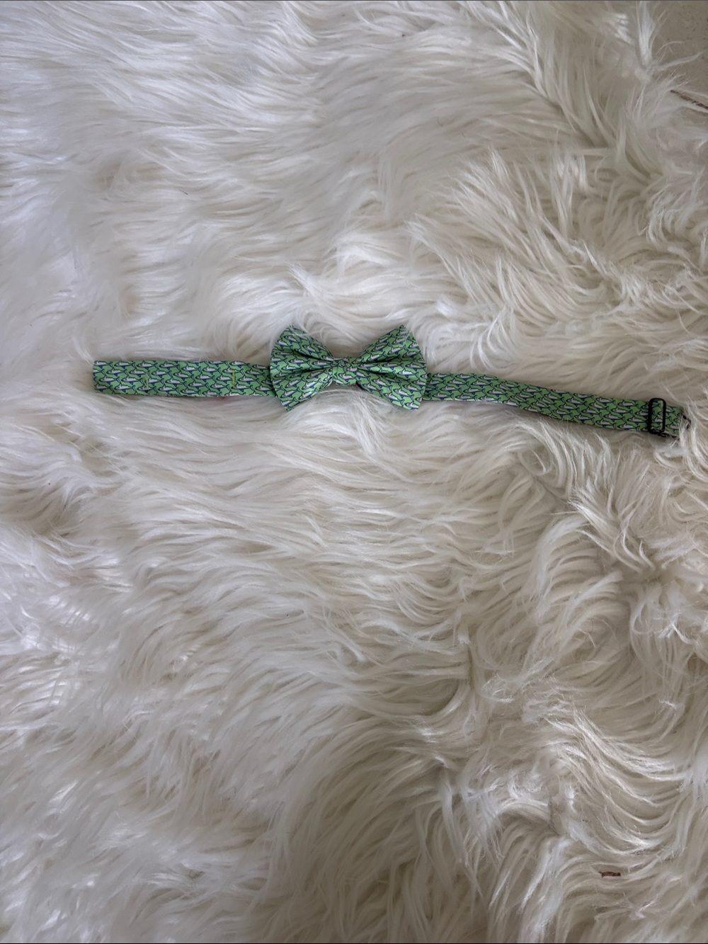 Vineyard Vines Green Patterned Kids Bow Tie